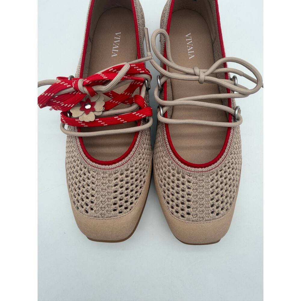 Vivaia Cecily Sporty Hybrid Mesh Mary Janes Bendable Almond Playful Charms 9.5 - Picture 7 of 11